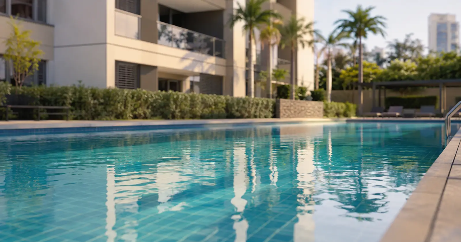 Piscina de uso coletivo em condomínio, tema da Resolução CFQ nº 332/2025