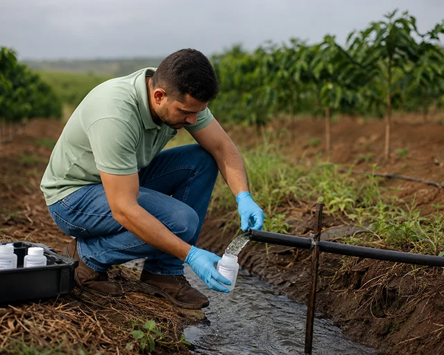 Análise de água para irrigação